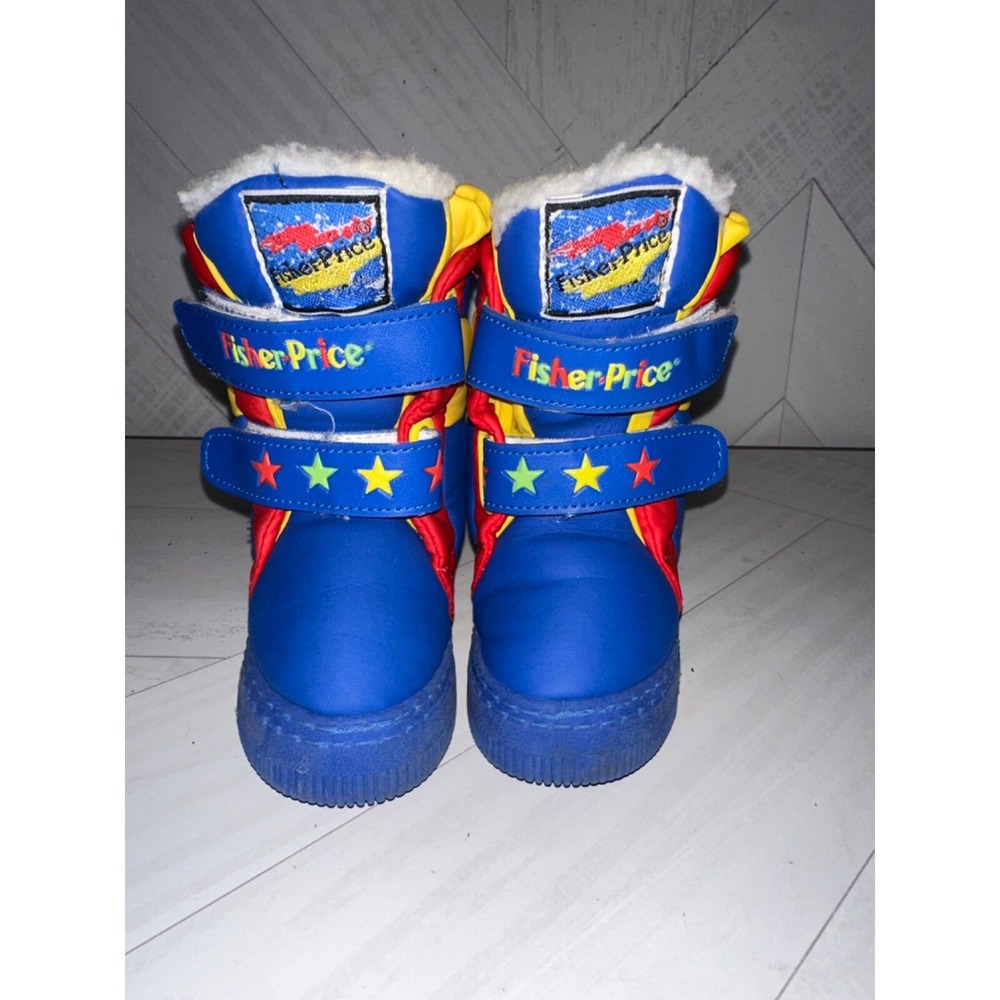 Fisher Price Kids Boots Rare Vintage 1993 Size 5/6 Multicolor Collectible